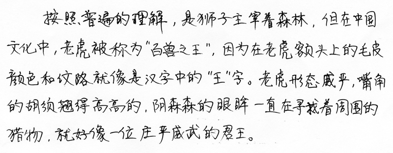 Tigre - Texte Original - XiaoMin - exposition solo